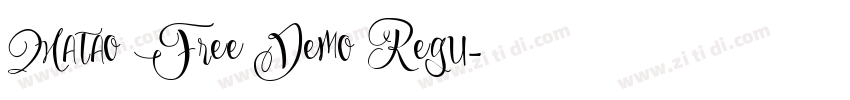Matao Free Demo Regu字体转换